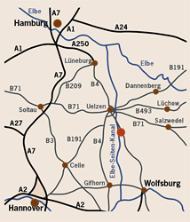 Tierpension Anfahrtskarte Niedersachsen Landkreis Uelzen